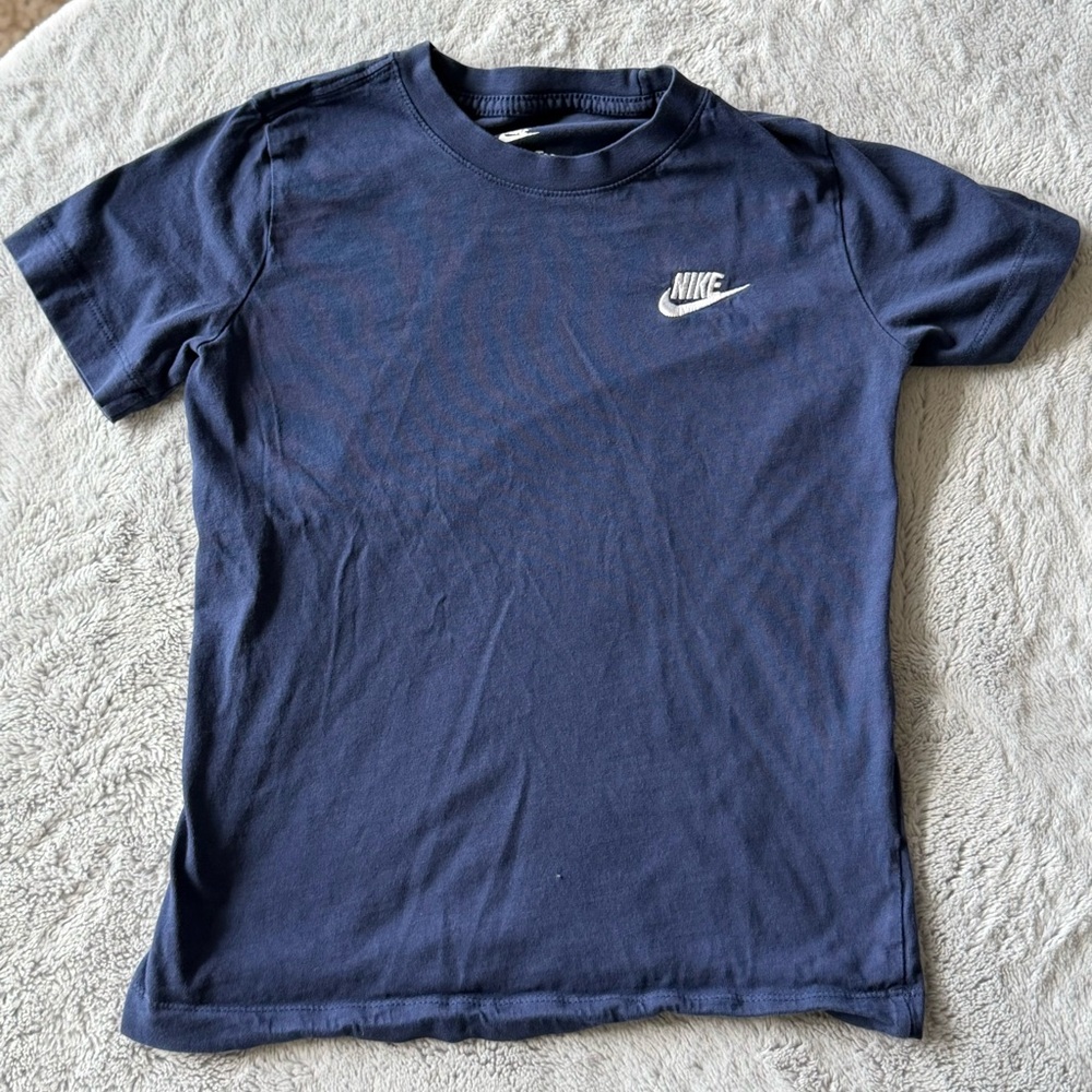 Nike Boys Navy Short Sleeve Tee